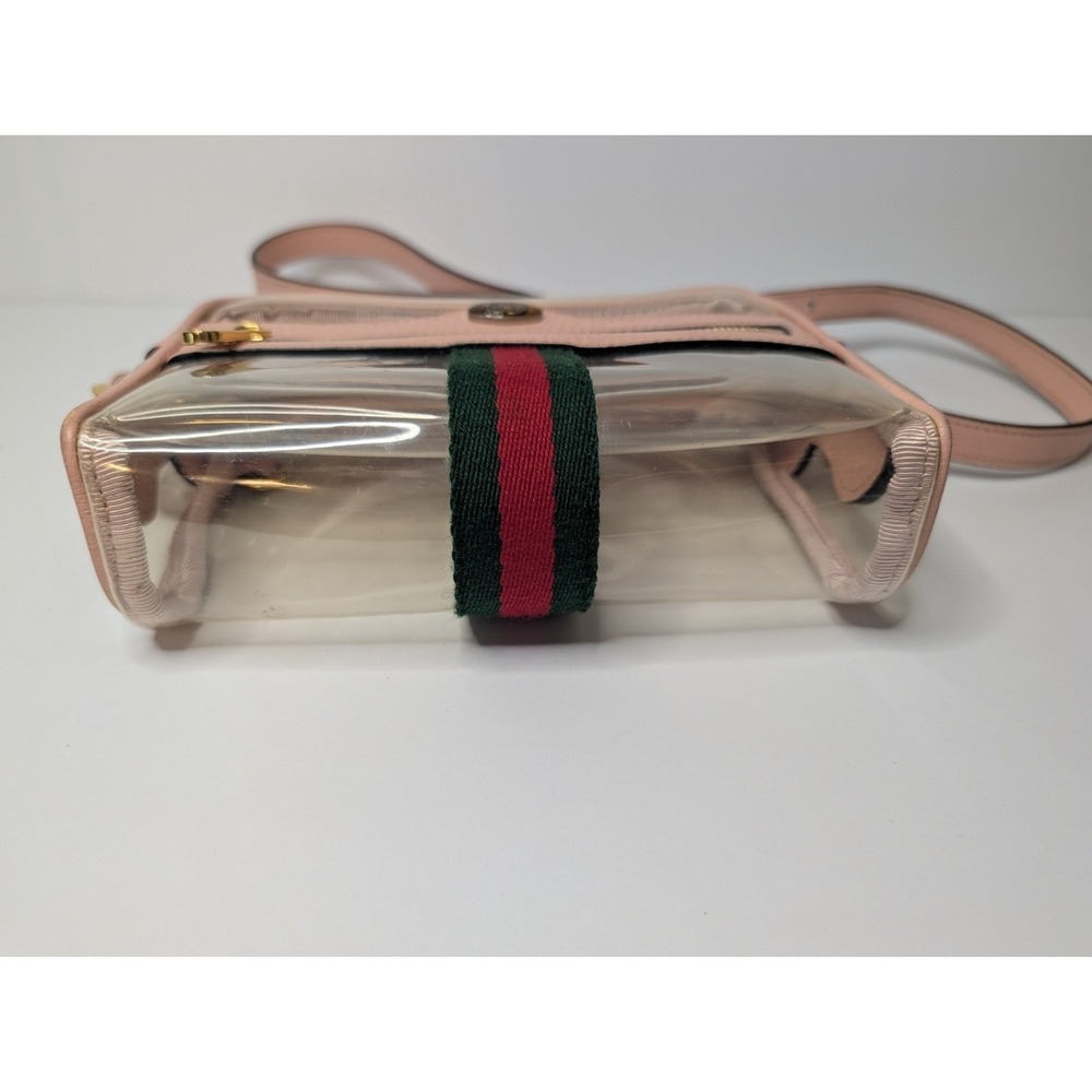 Gucci Ophidia Mini Bag Clear Vinyl Purse Crossbody Shoulder Stadium Bag - Picture 9 of 15